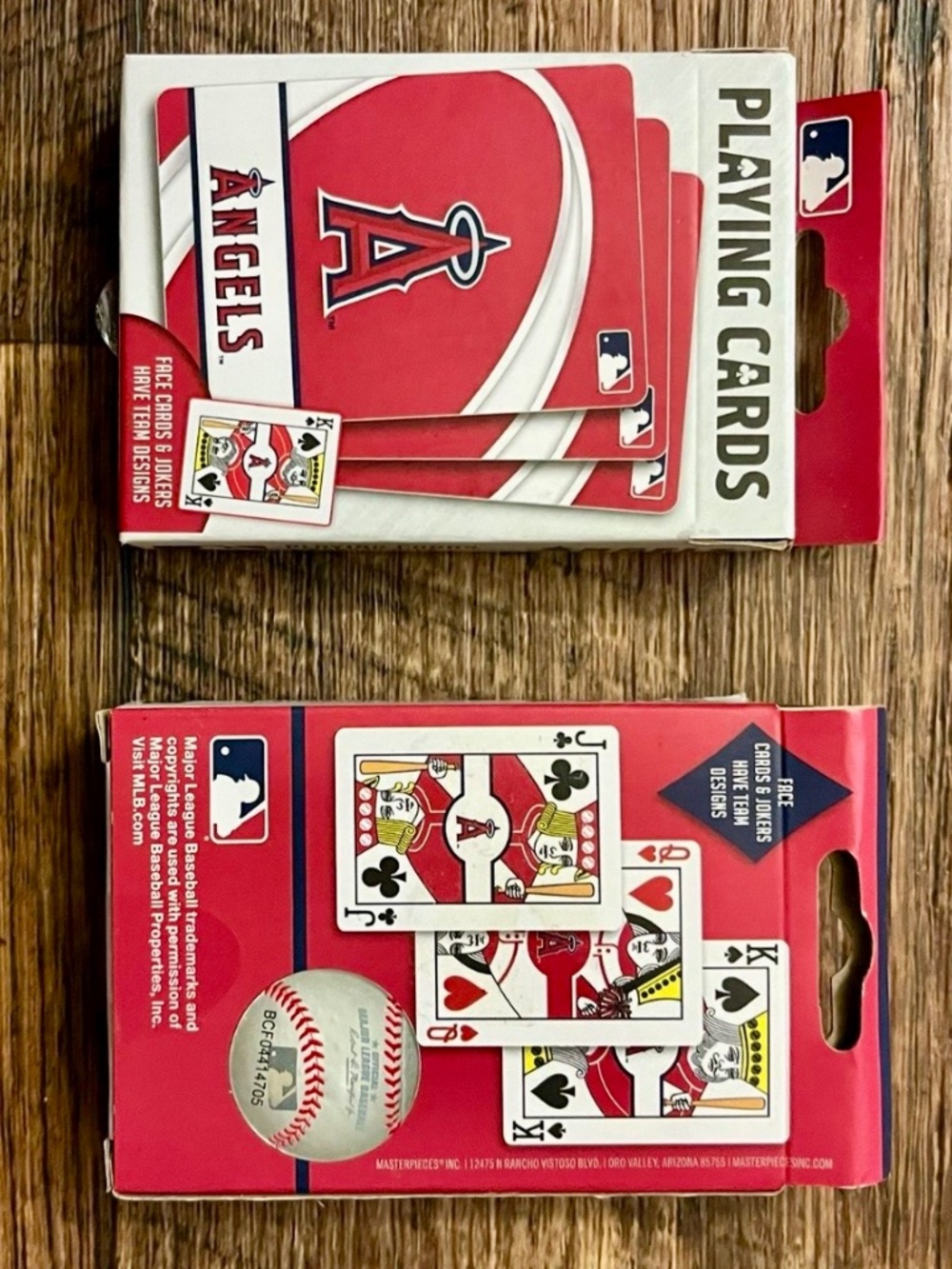 Angels Baseball playing cards